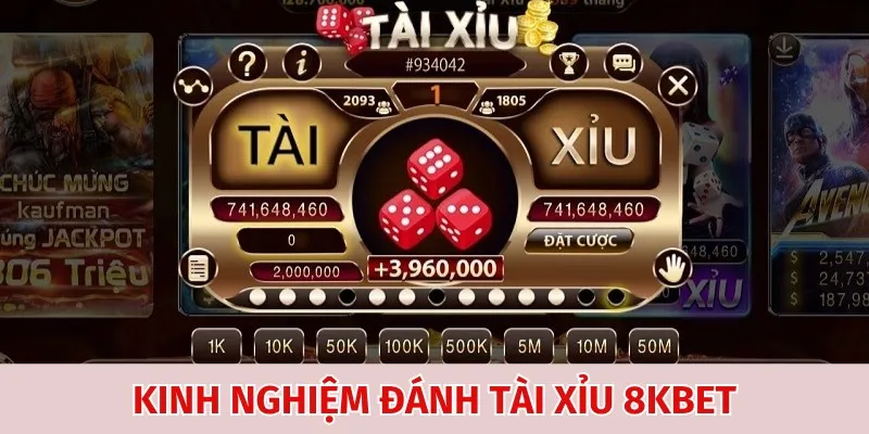 Bỏ túi toàn bộ kinh nghiệm chơi tài xỉu 8KBet