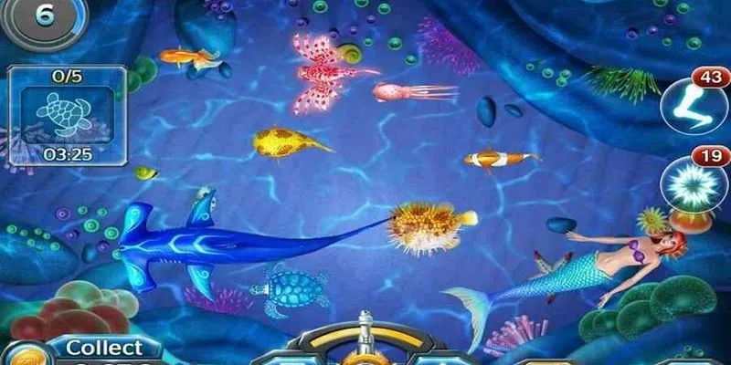 Các loại sinh vật biển có trong game